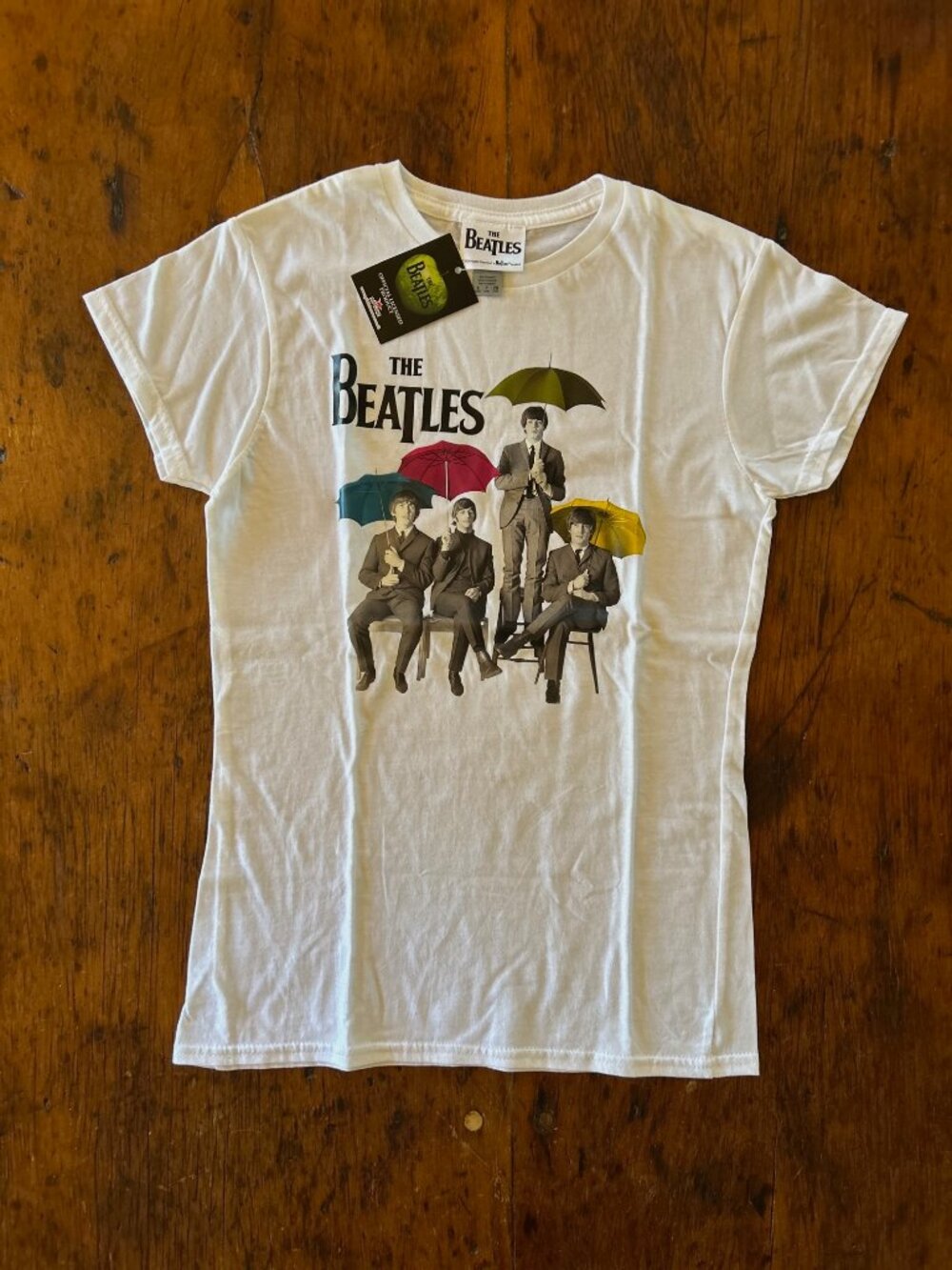 The Beatles with Umbrellas